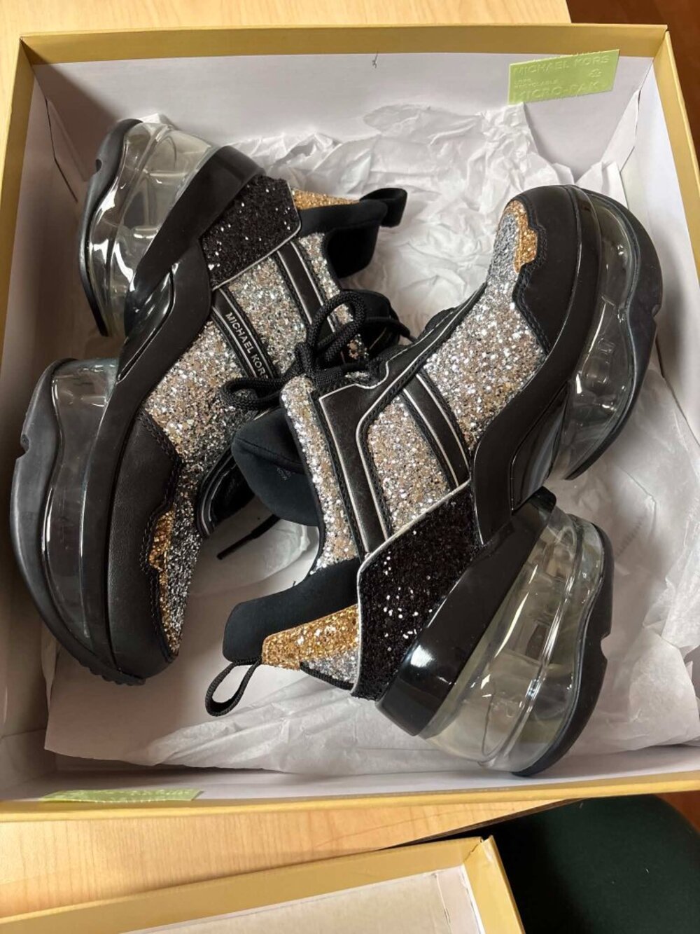 Michael Kors Olympia Crystal Embellished Trainer